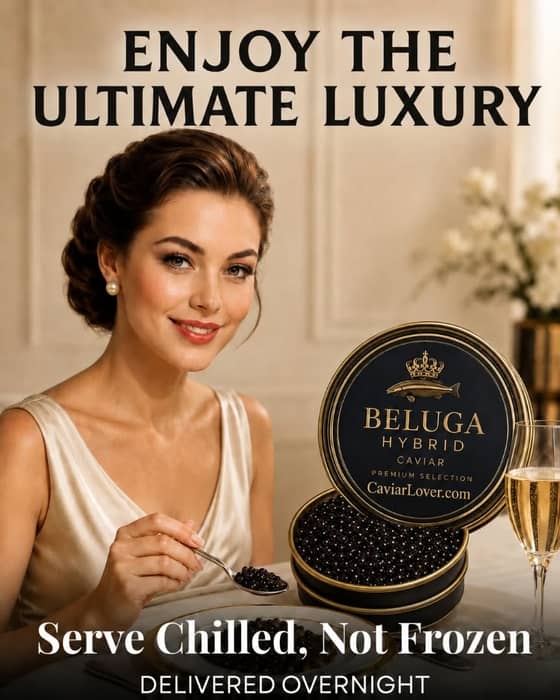 Enjoy the Ultimate Luxury. Served Chilled. Not Frozen. Delivered Overnight.
CaviarLover.com
