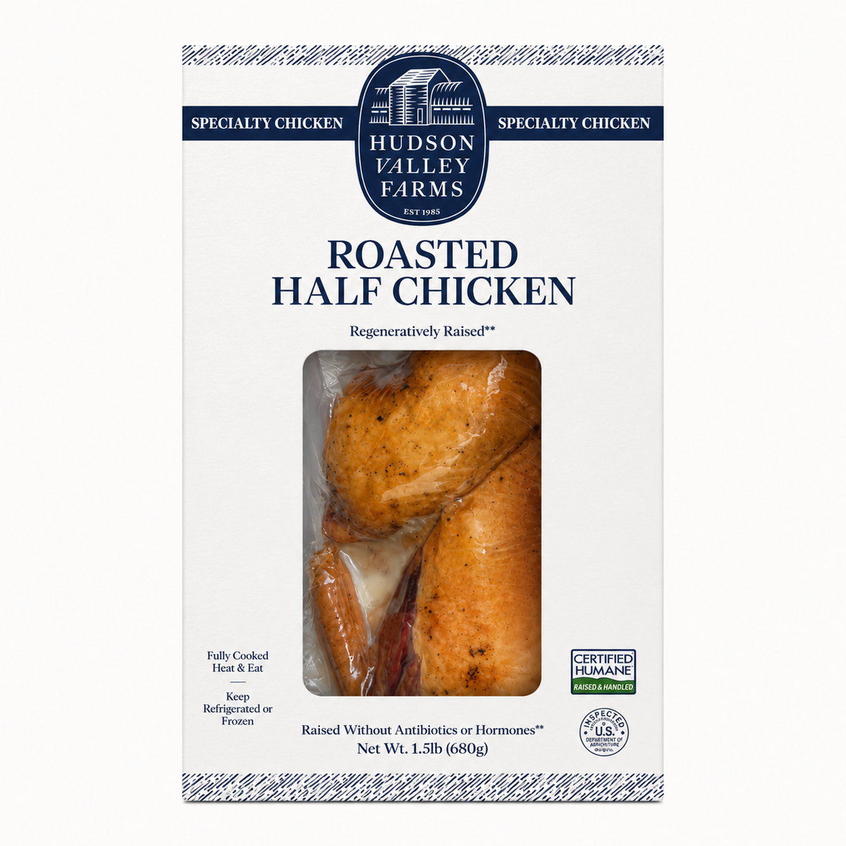 ROASTED HALF CHICKEN SOUS VIDE 1.7 LBS — image 1