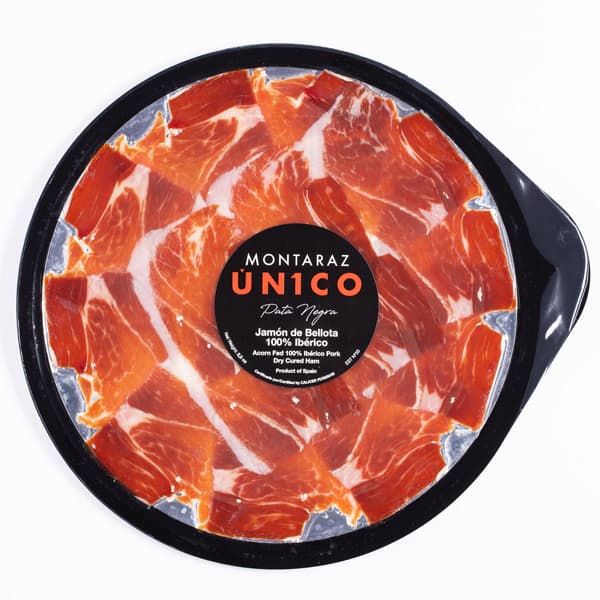 Jamon De Bellota -100 % Iberico- Pre Sliced Plates 2.5 Oz Montaraz - Caviar Lover - Jamon De Bellota -100 % Iberico- Pre Sliced Plates 2.5 Oz Montaraz