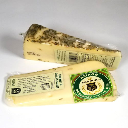 Rosemary & Olive Oil Asiago Cheese  5.3 Oz - Caviar Lover - Rosemary & Olive Oil Asiago Cheese  5.3 Oz