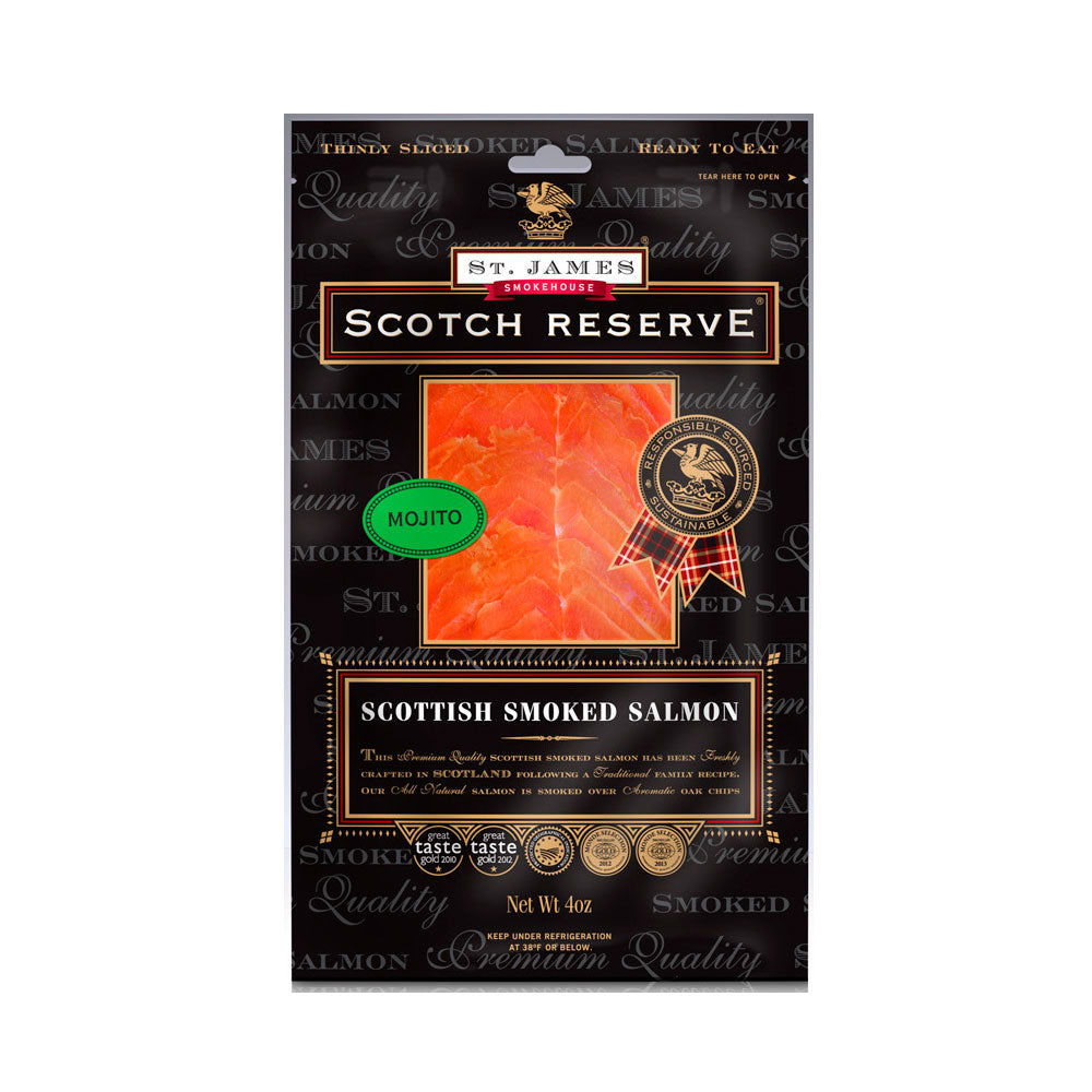 Scottish Reserve Smoked Salmon Infused With Mojito - Caviar Lover - Scottish Reserve Smoked Salmon Infused With Mojito